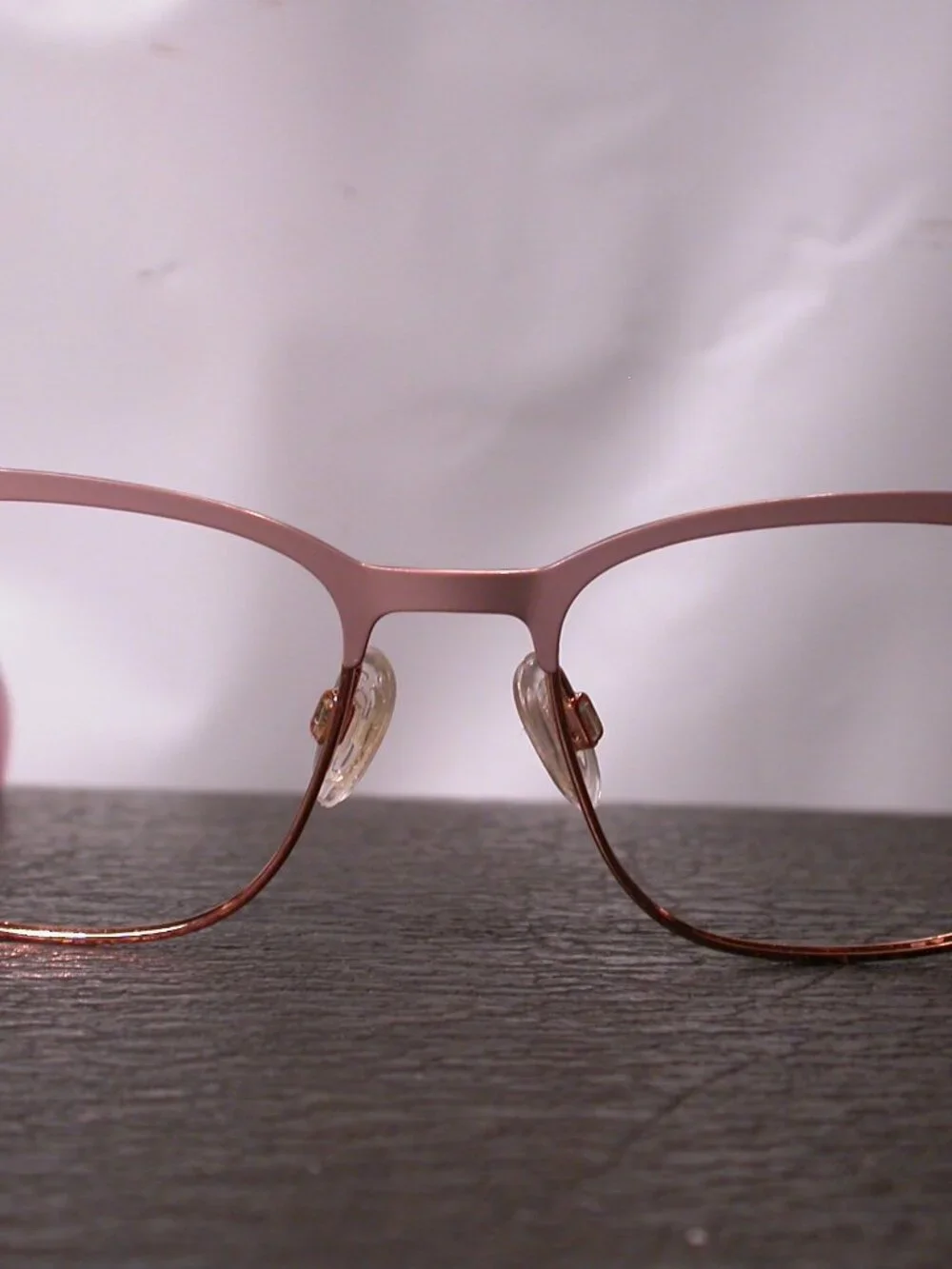Rag & Bone Clear Dusty Rose Pink and Gold Eyeglasses Frames